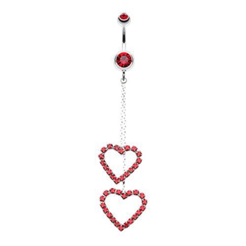 Amazon.com: YHMM Devil Heart Belly Button Rings 14G Surgical Steel Navel  Barbells Stud For Body Piercing (1 PC Red) : Clothing, Shoes & Jewelry