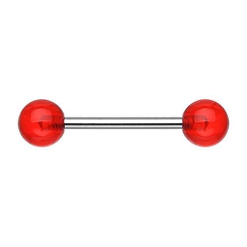 Red UV Nipple Barbell - 1 Piece
