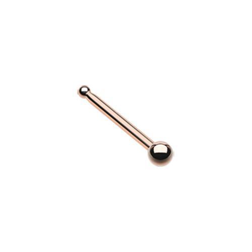 Rose Gold Ball Nose Stud Ring