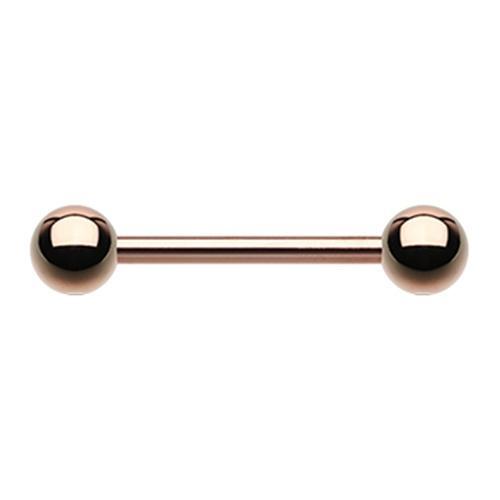 Rose Gold Nipple Barbell - 1 Piece