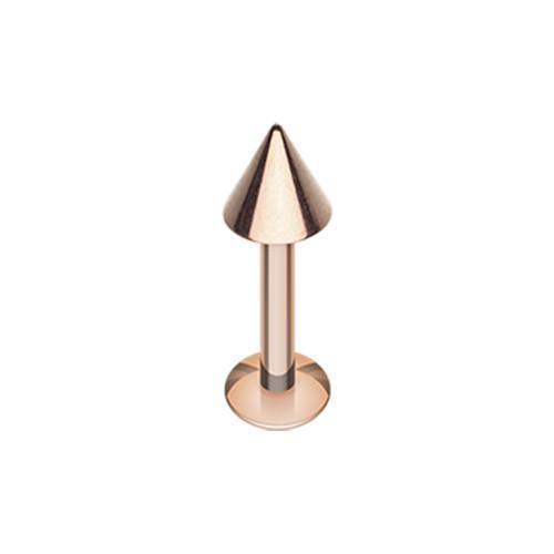Rose Gold Plated Spike Labret Rebel Bod
