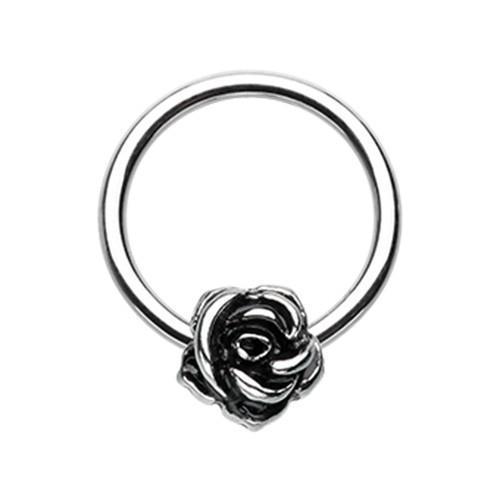 Rose Petal Captive Bead Ring