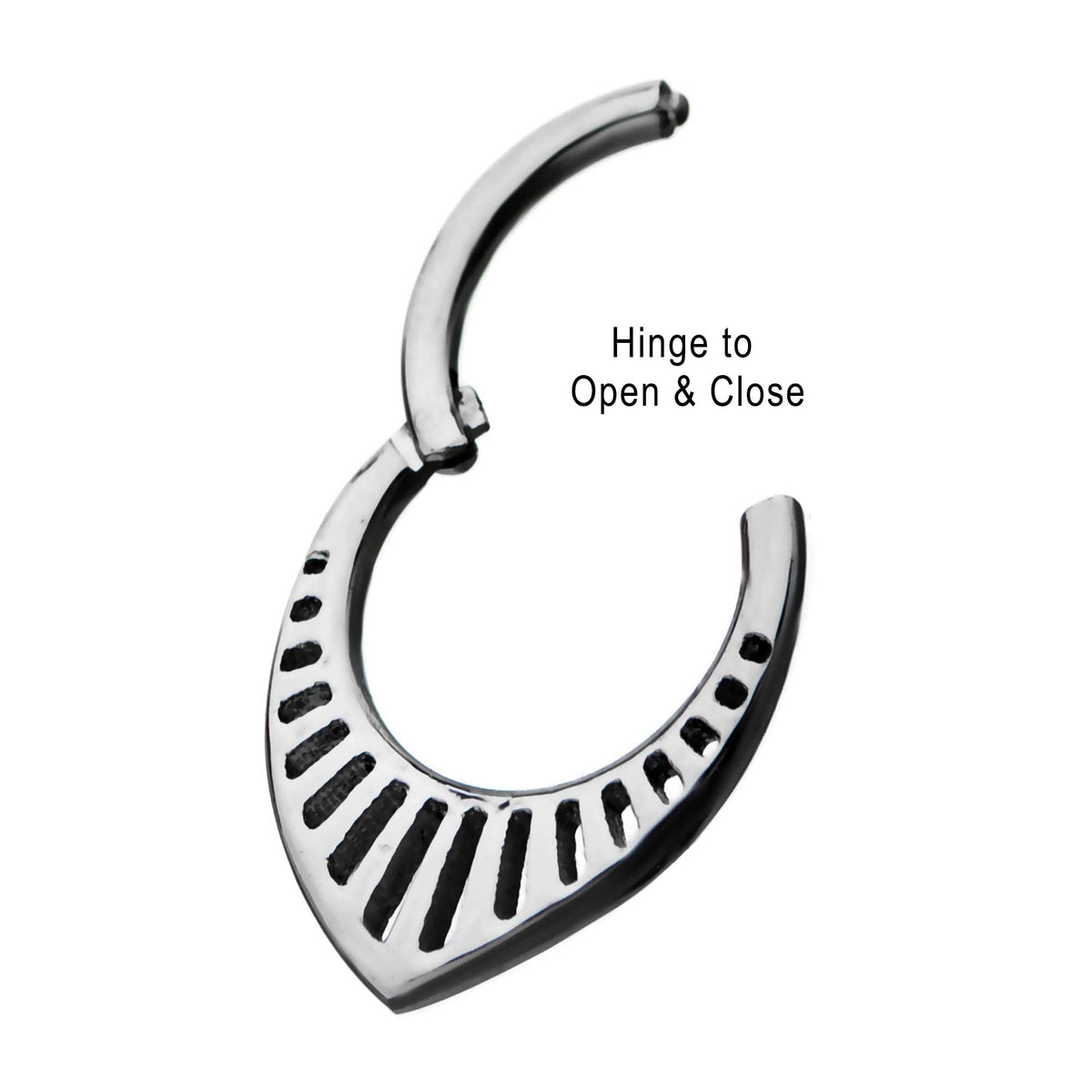 Cartilage Jewelry Rounded Teardrop Hinged Segment rings -Rebel Bod-RebelBod