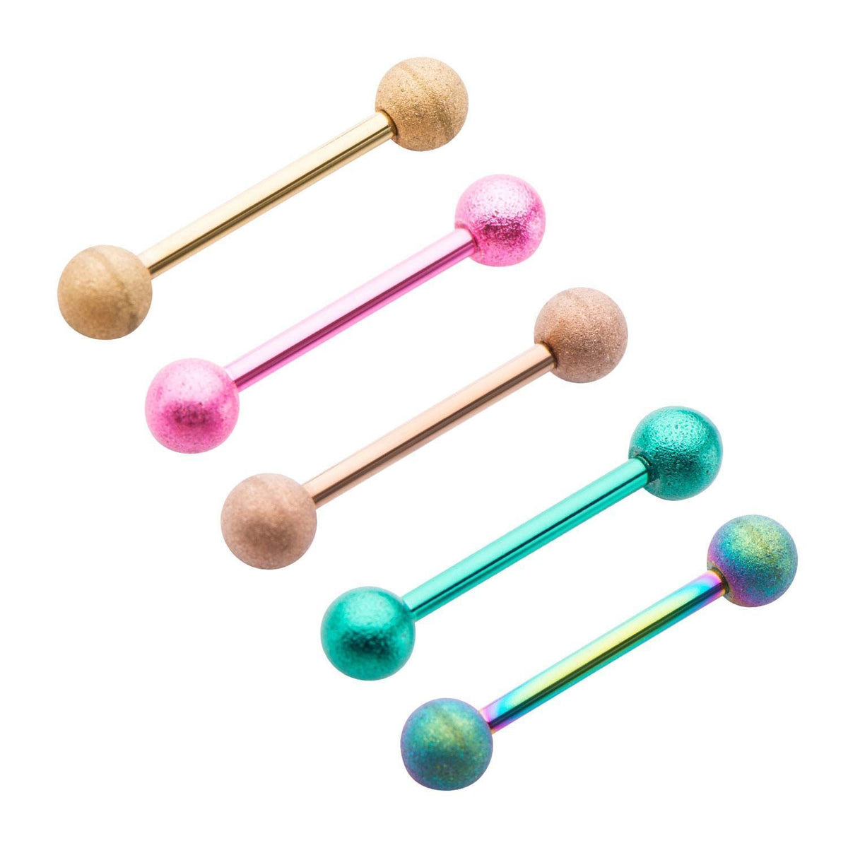 Tongue Barbells Sand Finished Barbells sbvbs46522 -Rebel Bod-RebelBod
