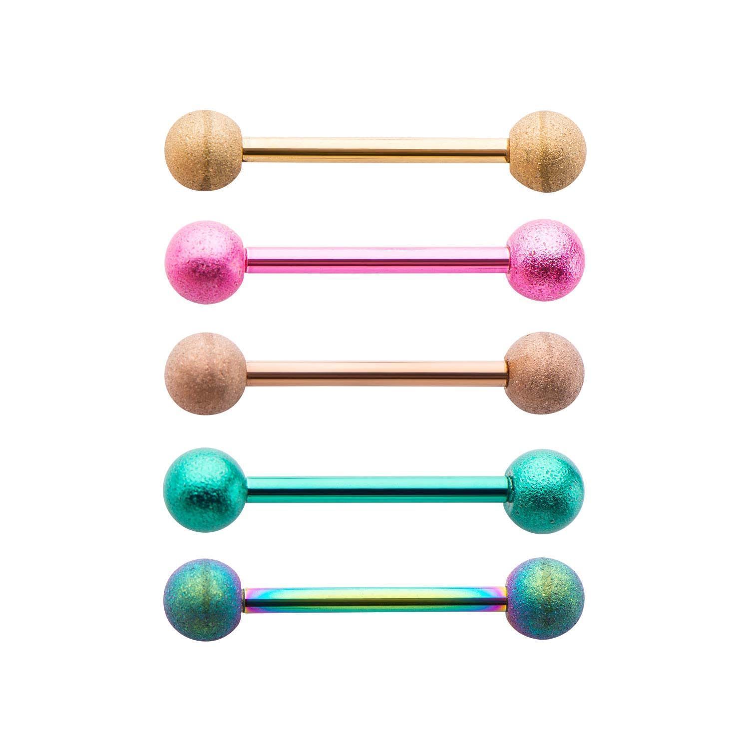 Tongue Barbells Sand Finished Barbells sbvbs46522 -Rebel Bod-RebelBod
