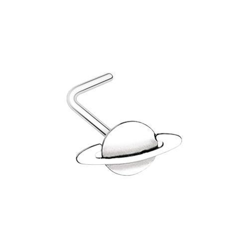 Saturn Planet L-Shape Nose Ring