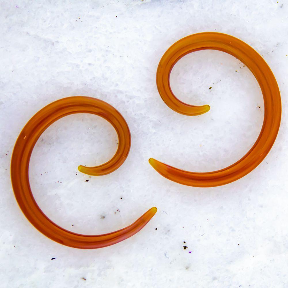 Tapers - Spirals Serendipity Borosilicate Glass Spirals - 1 Pair -Rebel Bod-RebelBod