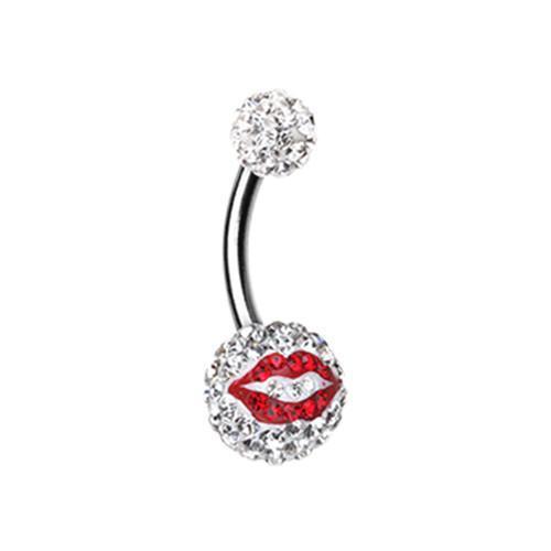 Sexy Lip Multi-Sprinkle Dot Belly Button Ring