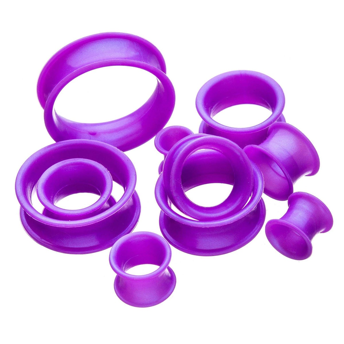 Tunnels - Double Flare Silicone Tunnel Plug V3 With Thicker Inner Rim - 1 Pair  sbvpslhl3a -Rebel Bod-RebelBod