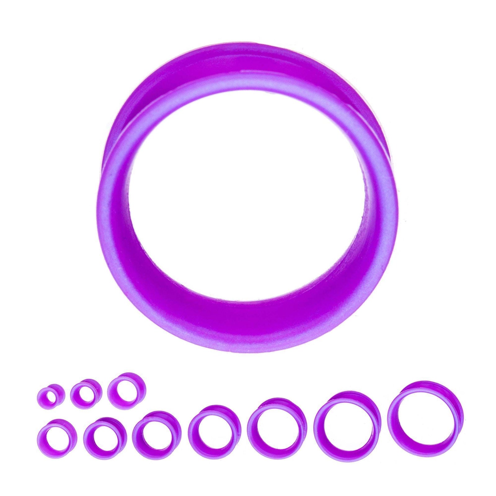 Tunnels - Double Flare Silicone Tunnel Plug V3 With Thicker Inner Rim - 1 Pair  sbvpslhl3a -Rebel Bod-RebelBod