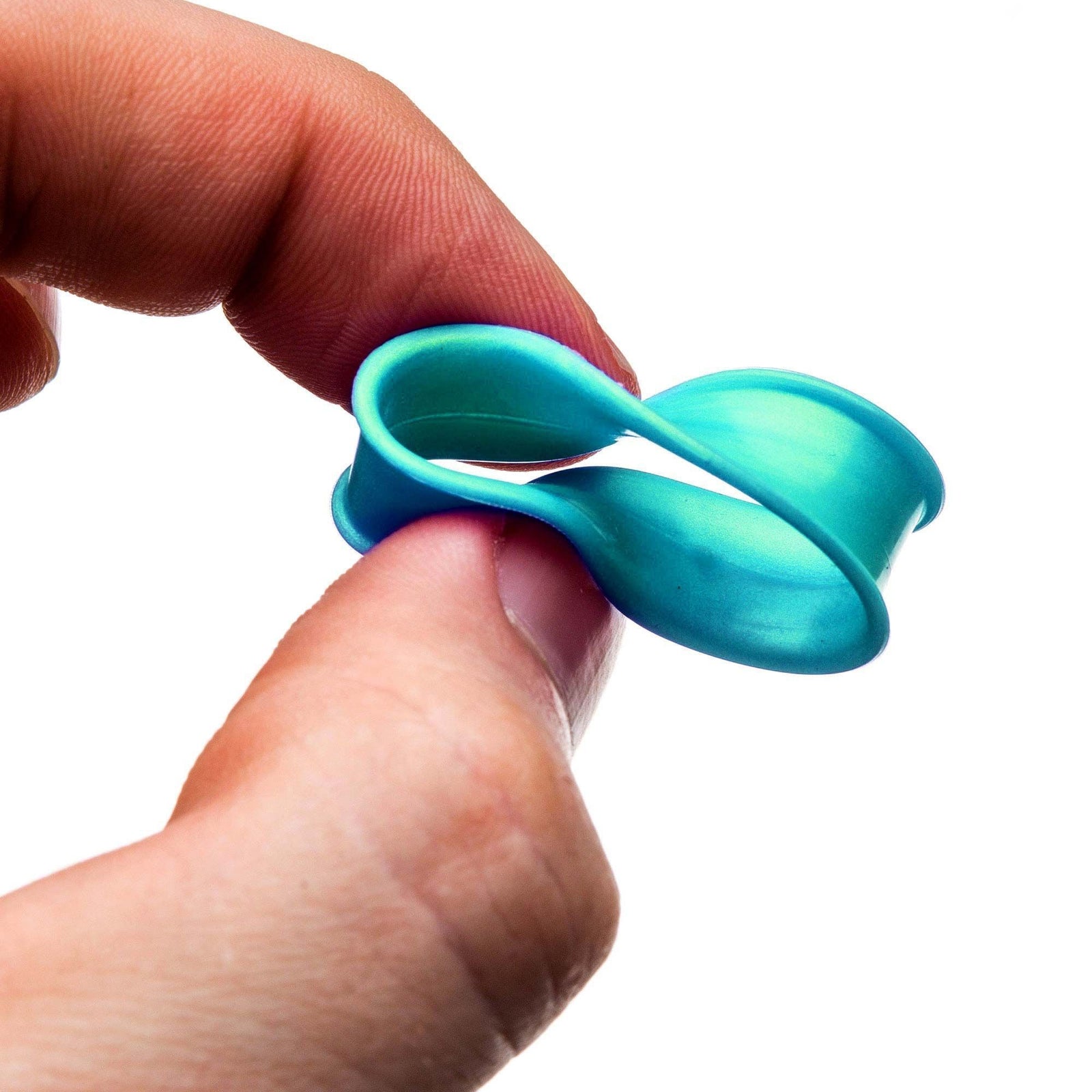 Tunnels - Double Flare Silicone Tunnel Plug V3 With Thicker Inner Rim - 1 Pair  sbvpslhl3bl -Rebel Bod-RebelBod