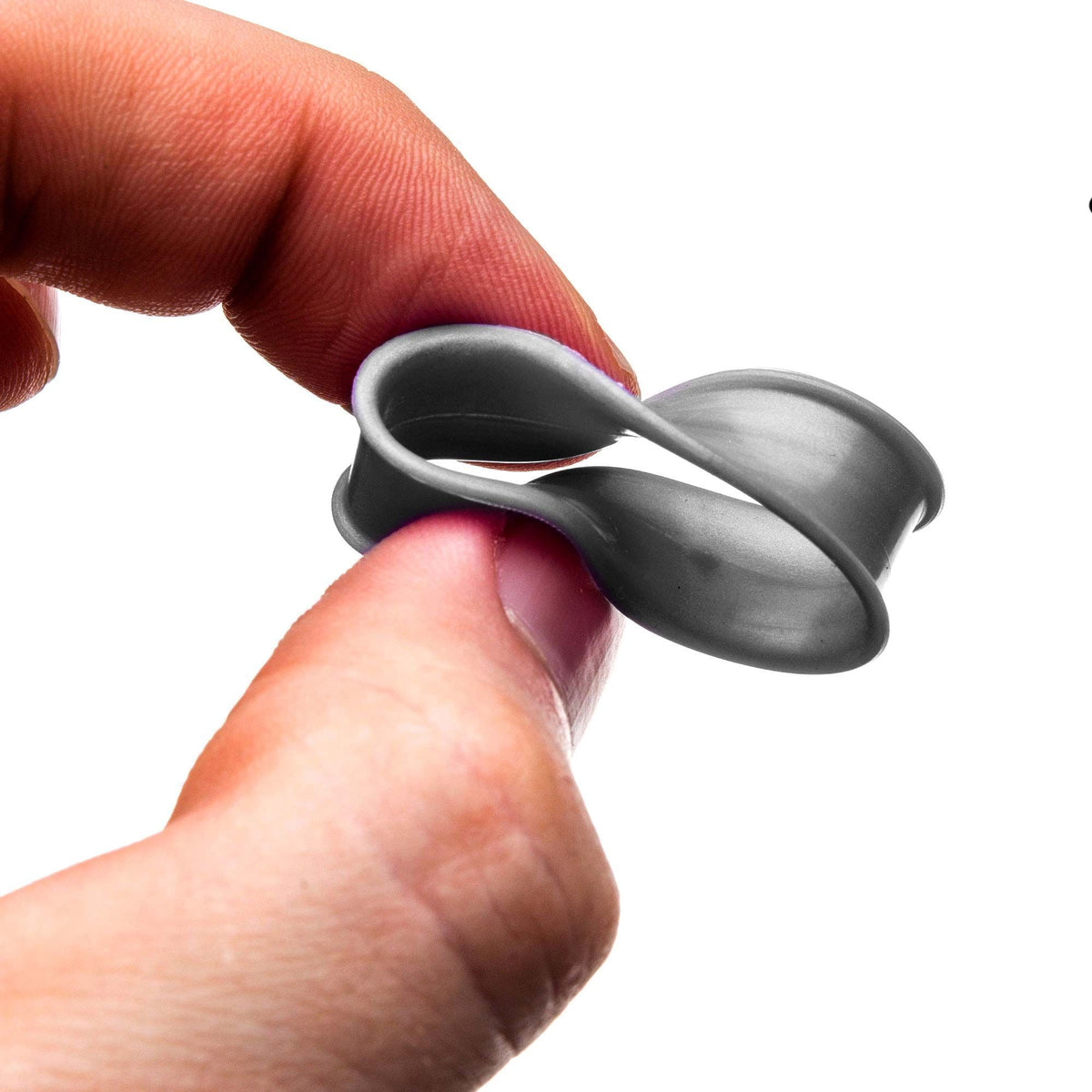 Silicone Double Flared Ear Gauge Tunnel Plugs V3 Thicker Inner Rim - 1 Pair