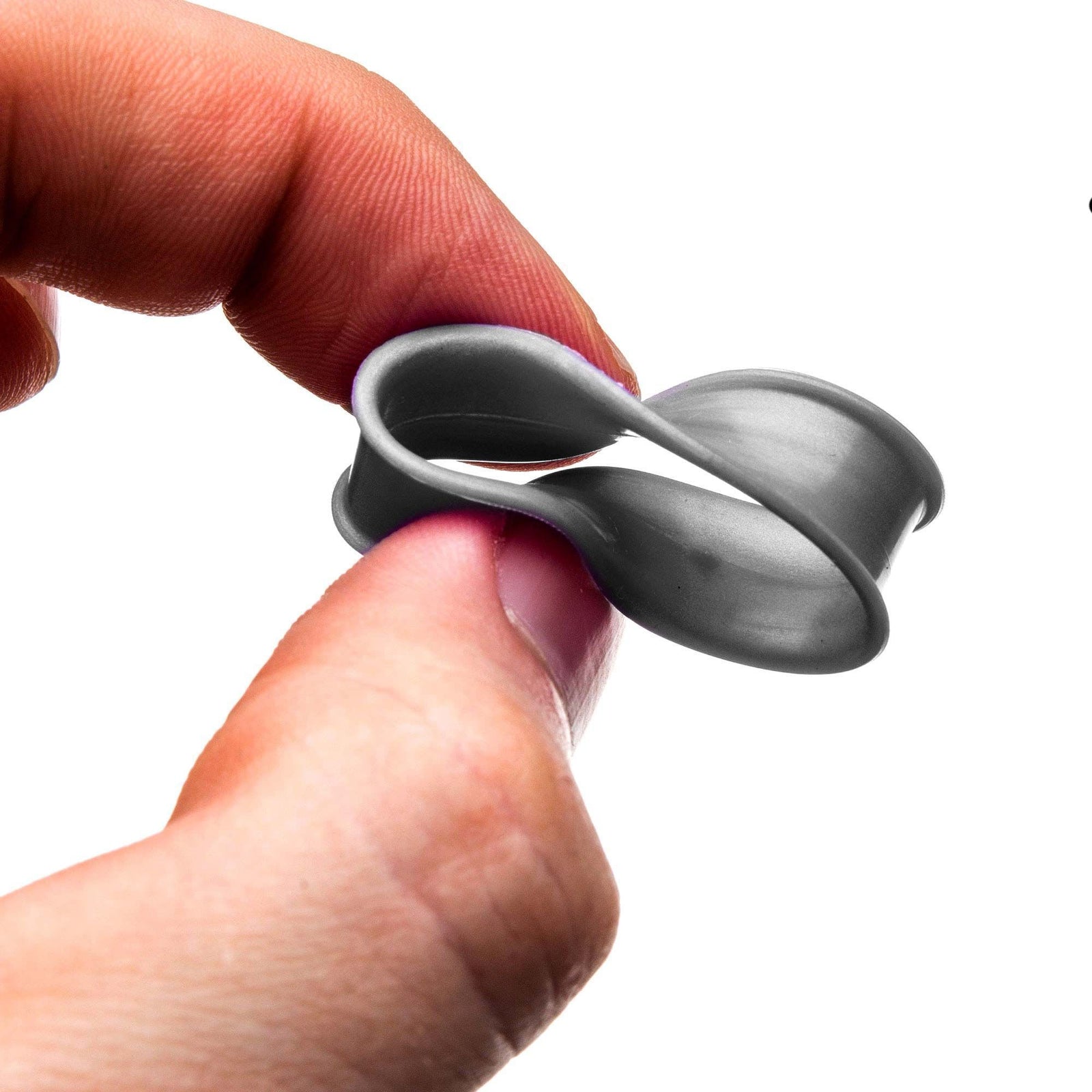 Silicone Double Flared Ear Gauge Tunnel Plugs V3 Thicker Inner Rim - 1 Pair