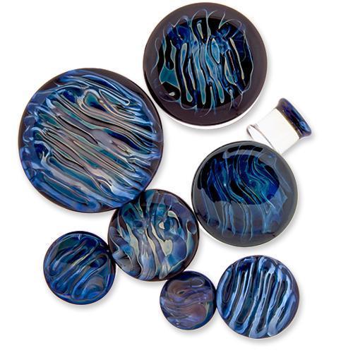 Silver Mess Glass Plug - 1 Piece #SPLT#2