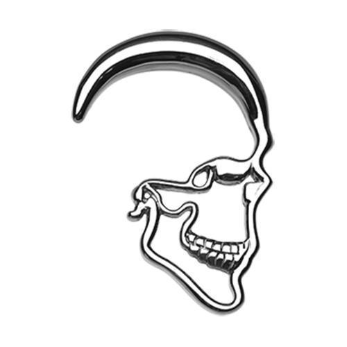 Tapers - Hanging Skull Ray Steel Ear Gauge Hanging Taper - 1 Pair -Rebel Bod-RebelBod