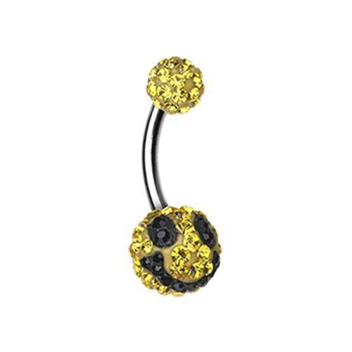 Smiley Multi-Sprinkle Dot Belly Button Ring