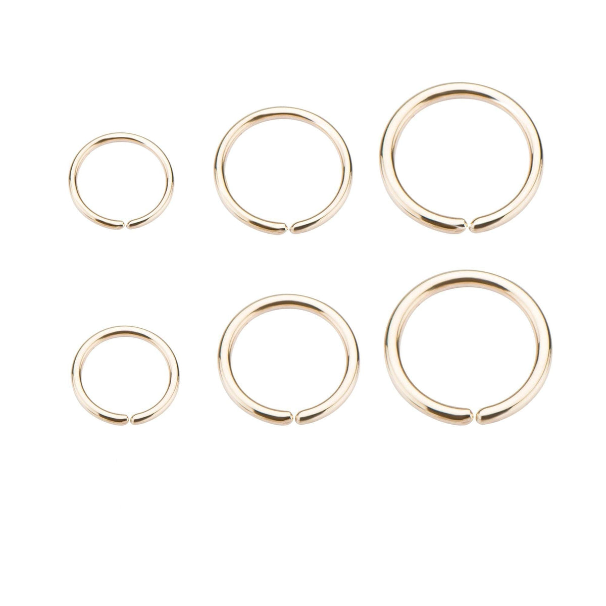 SEAMLESS RING Split rings perfect for nostril piercing sbvsplitring - 1 Piece -Rebel Bod-RebelBod