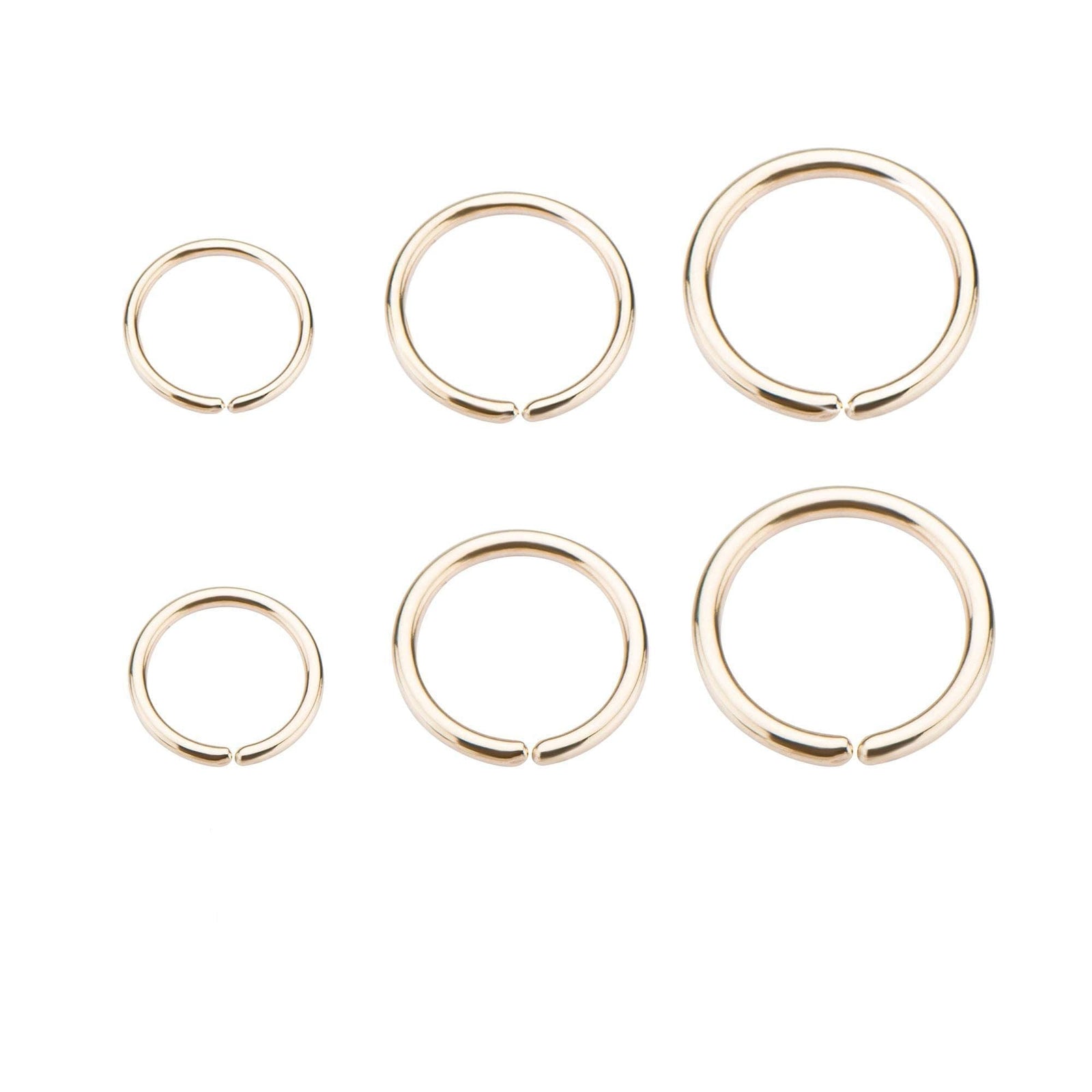 SEAMLESS RING Split rings perfect for nostril piercing sbvsplitring - 1 Piece -Rebel Bod-RebelBod