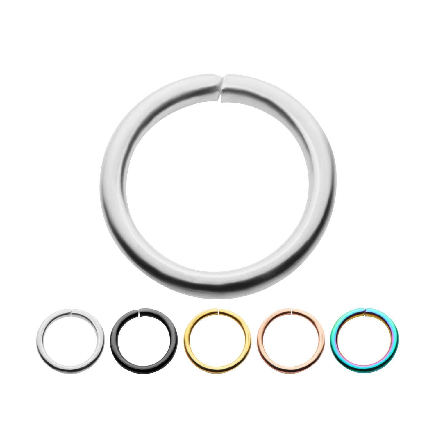 SEAMLESS RING Split rings perfect for nostril piercing sbvsplitring -Rebel Bod-RebelBod