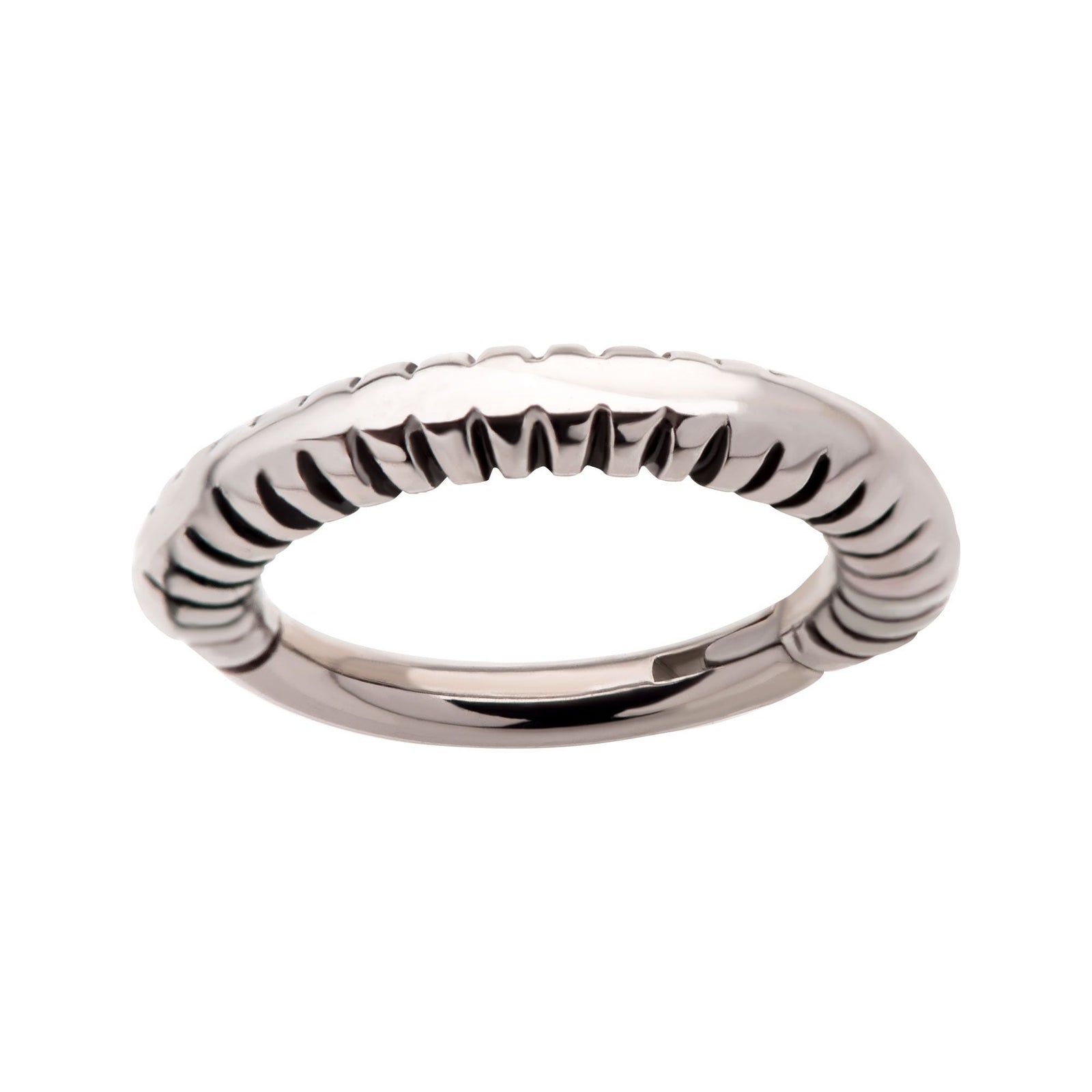 Clicker - Cartilage | Septum Spring Coil Front Facing Hinged Segment Clicker - 1 Piece -Rebel Bod-RebelBod