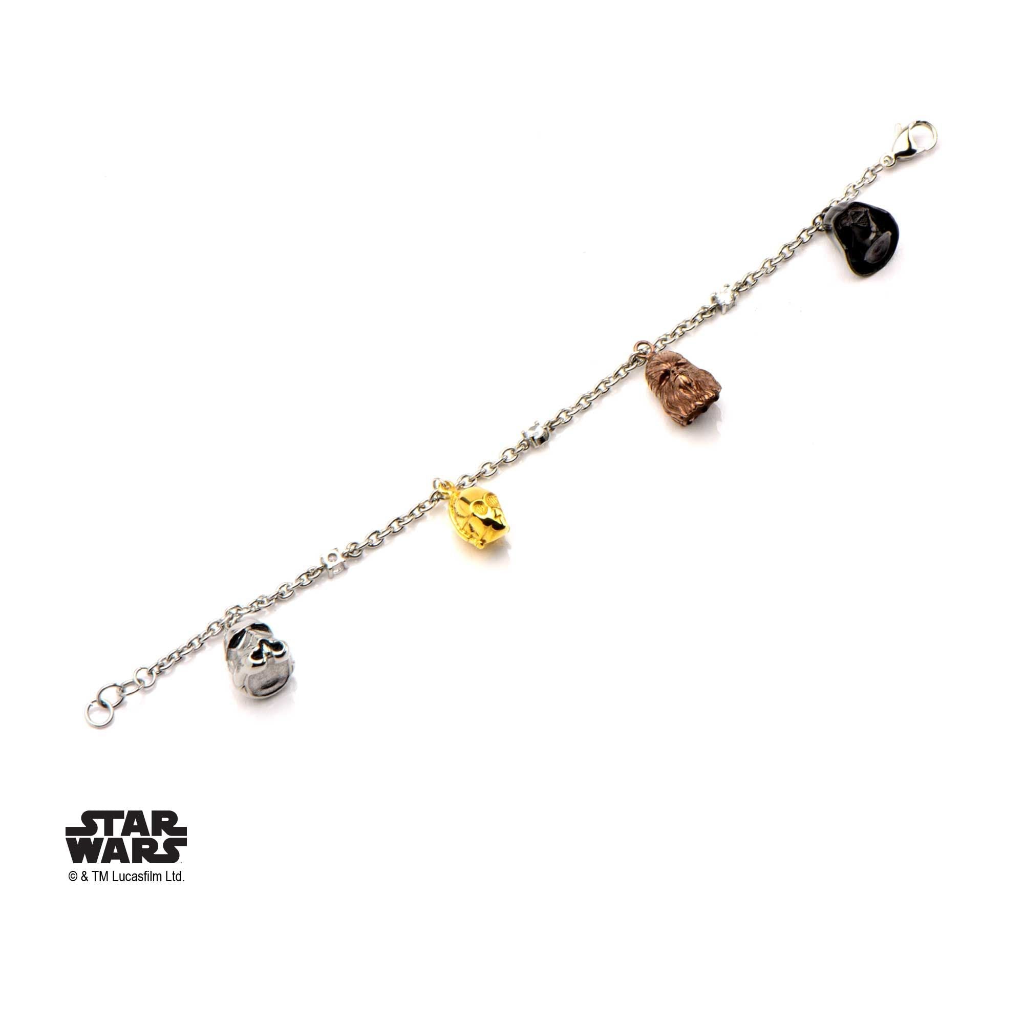 STAR WARS Star Wars 3D Characters Face Charm Tween Bracelet -Rebel Bod-RebelBod