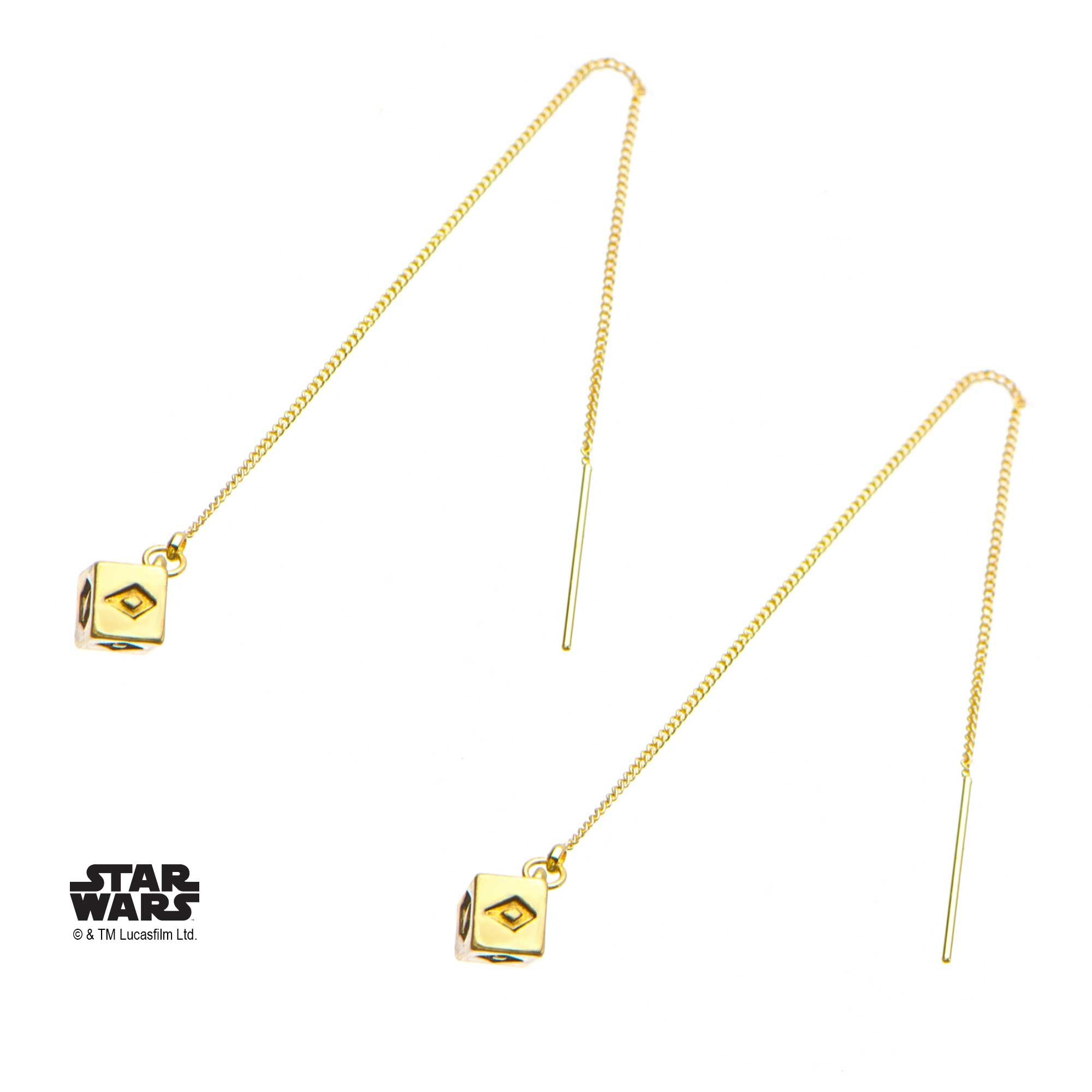 STAR WARS Star Wars 3D Golden Dice Drop Earring -Rebel Bod-RebelBod