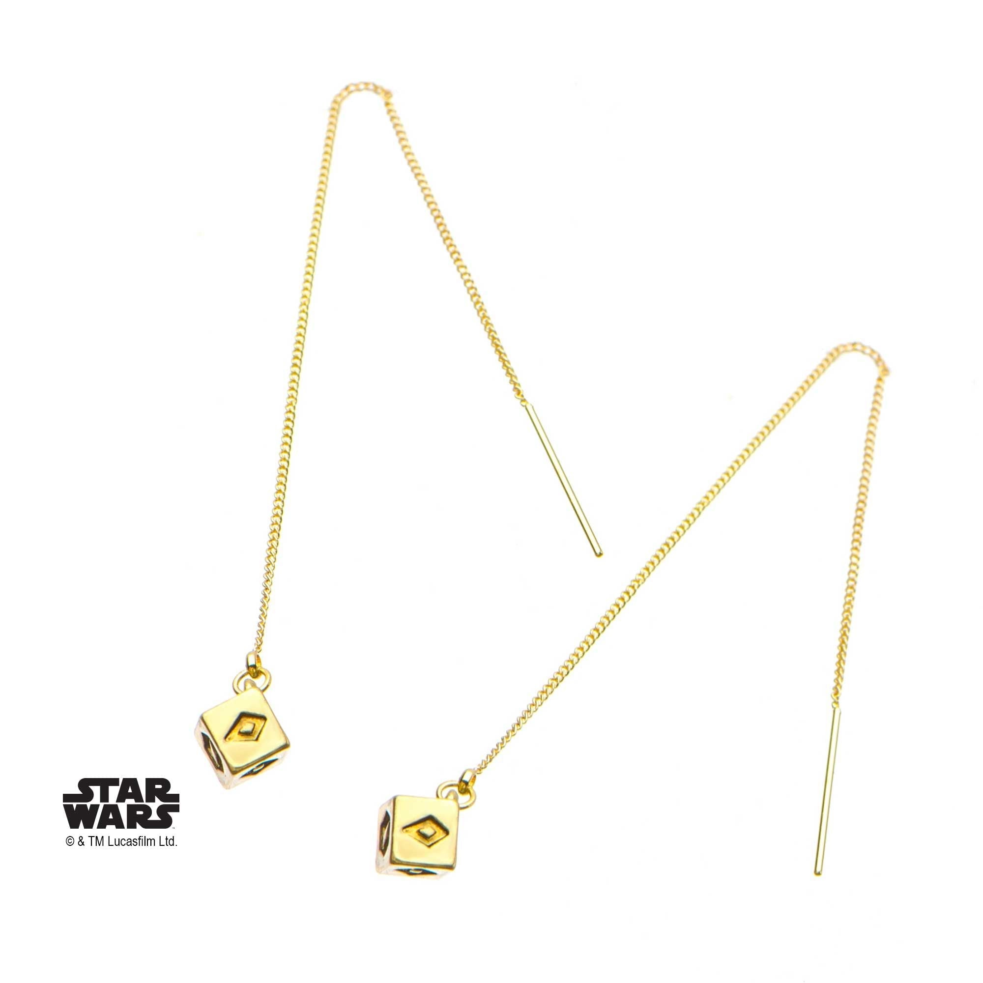 STAR WARS Star Wars 3D Golden Dice Drop Earring -Rebel Bod-RebelBod