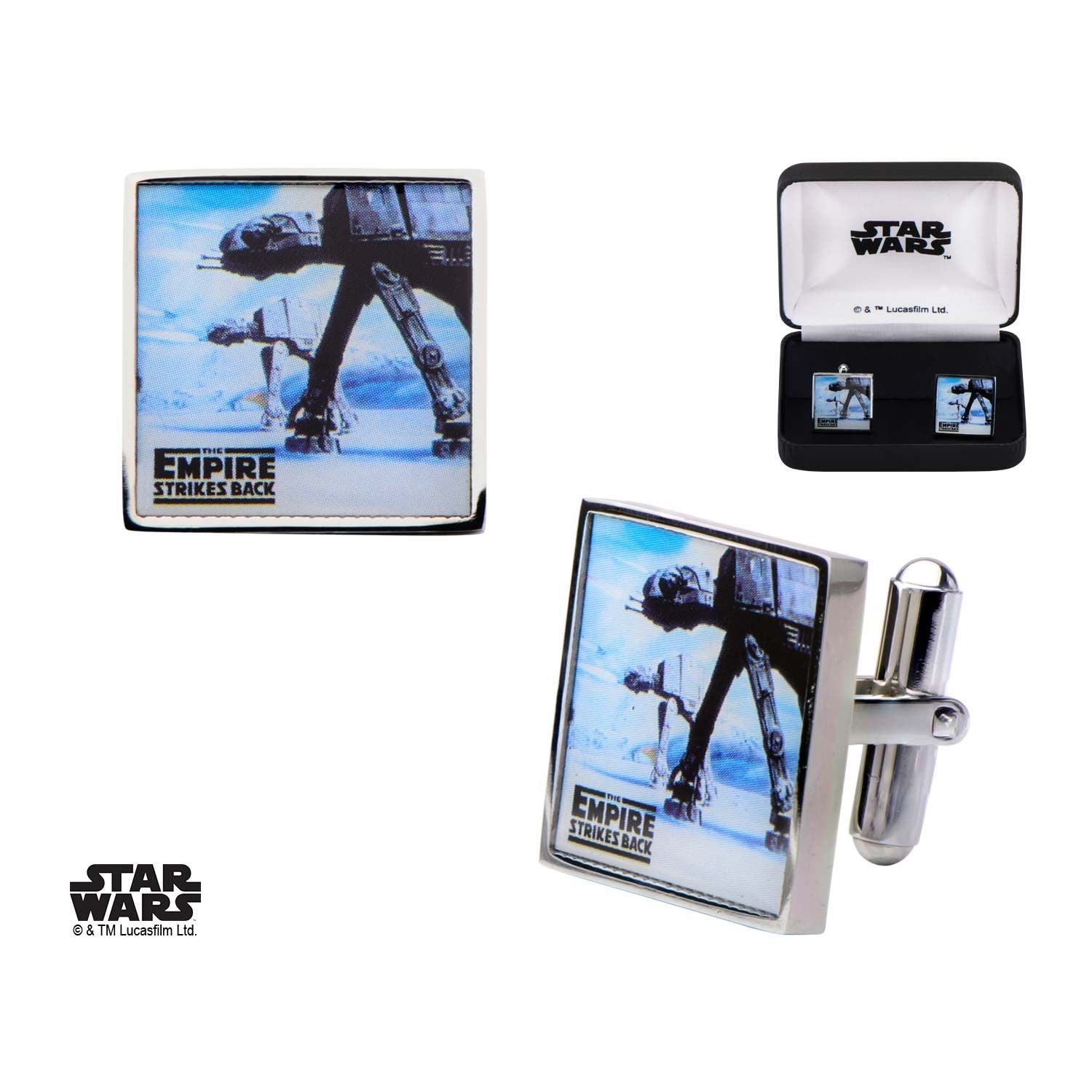 STAR WARS Star Wars AT-AT Walker Printed Square Cufflinks -Rebel Bod-RebelBod