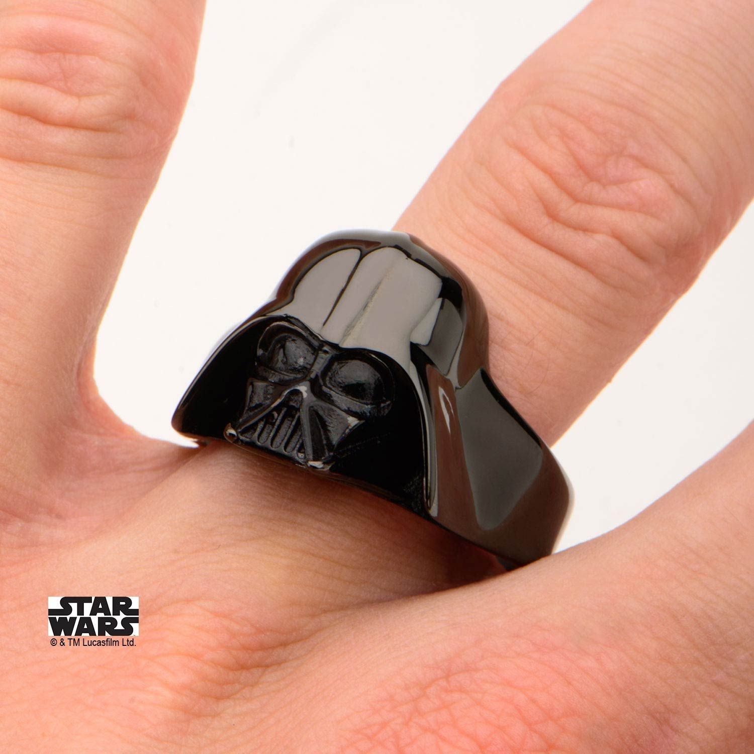 STAR WARS Star Wars Black Plated 3D Darth Vader Ring -Rebel Bod-RebelBod