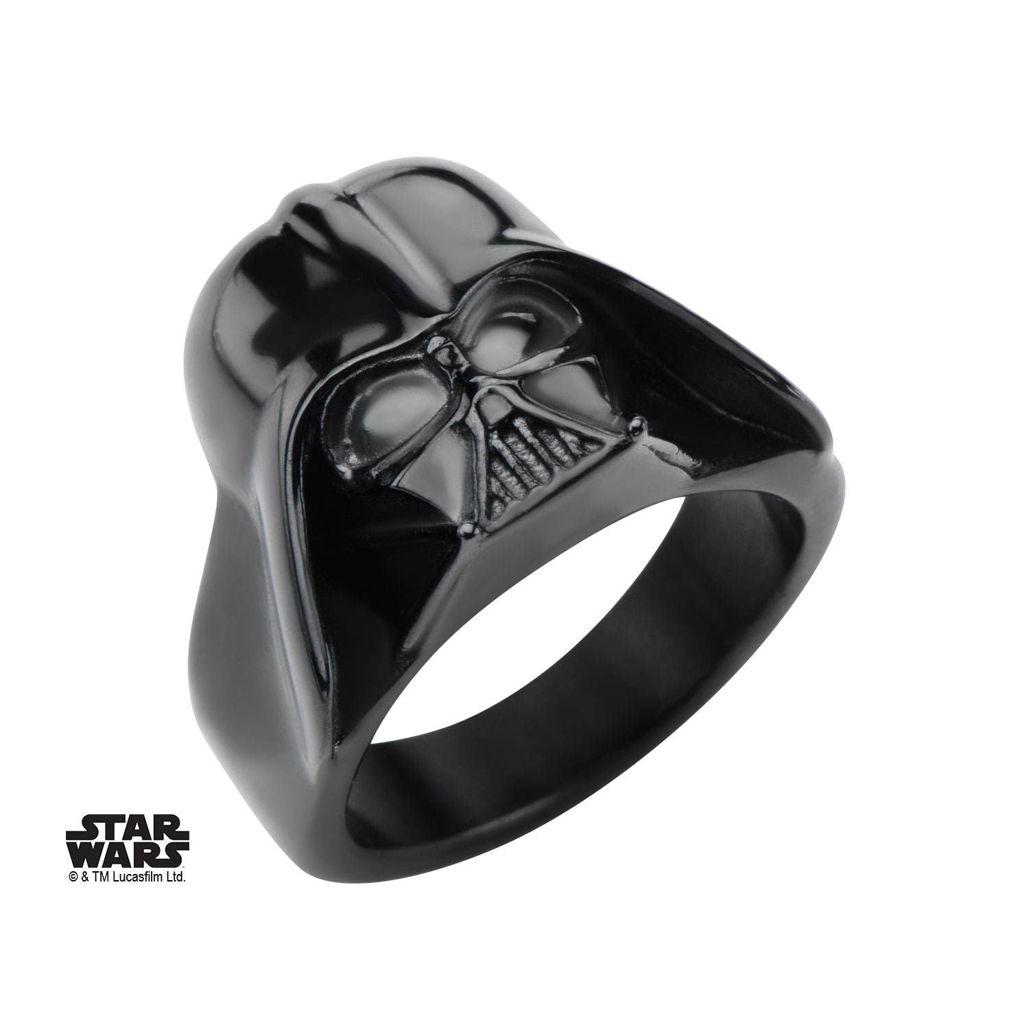 STAR WARS Star Wars Black Plated 3D Darth Vader Ring -Rebel Bod-RebelBod