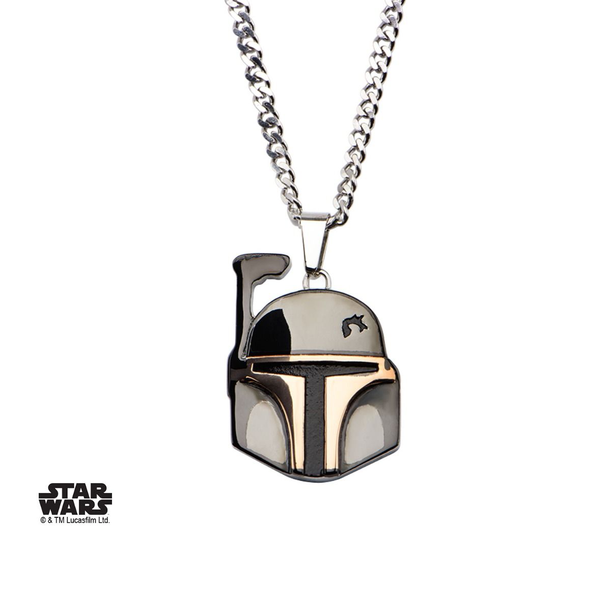 STAR WARS Star Wars Boba Fett Helmet Pendant Necklace -Rebel Bod-RebelBod