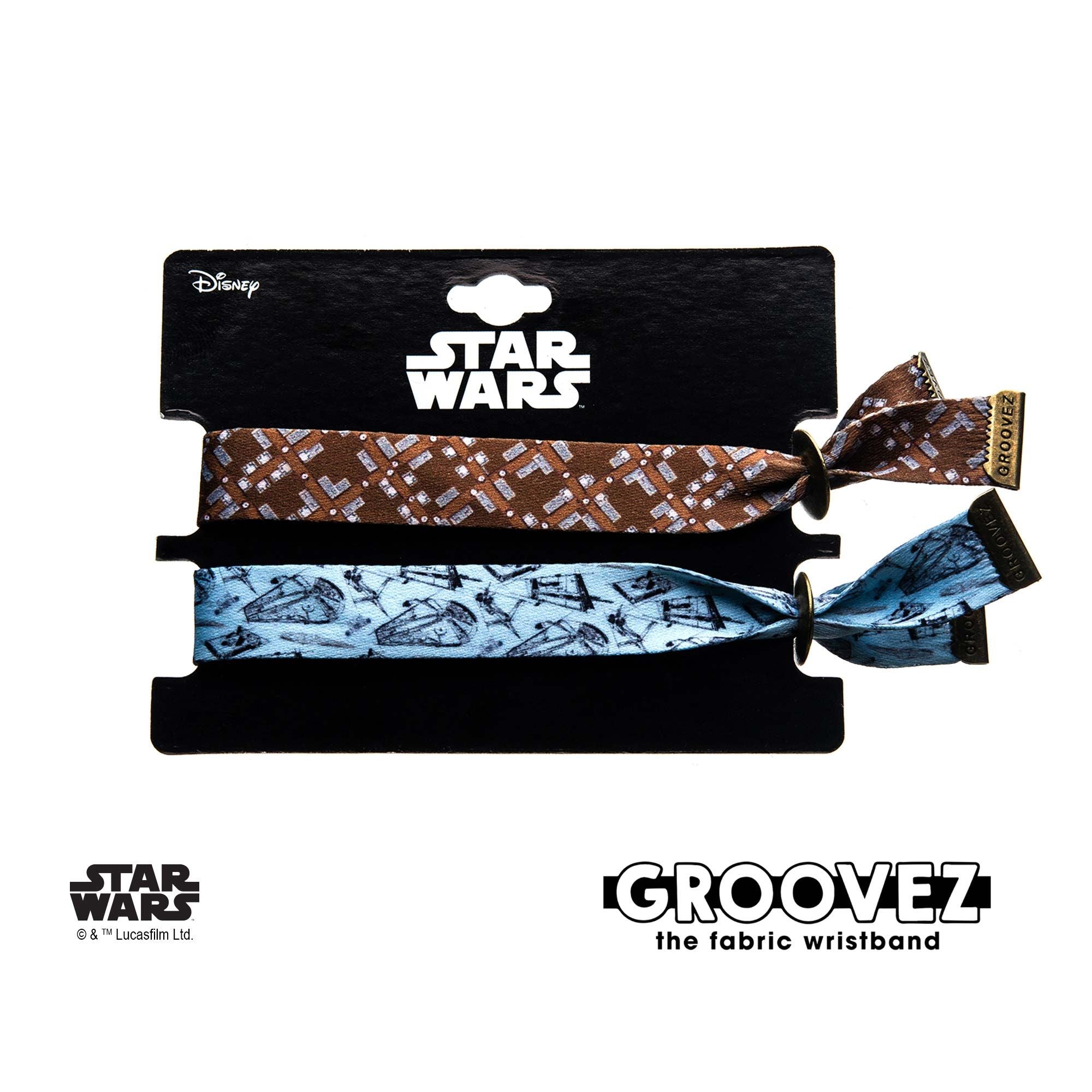 STAR WARS Star Wars Chewbacca Han Solo Groovez Bracelet Set -Rebel Bod-RebelBod