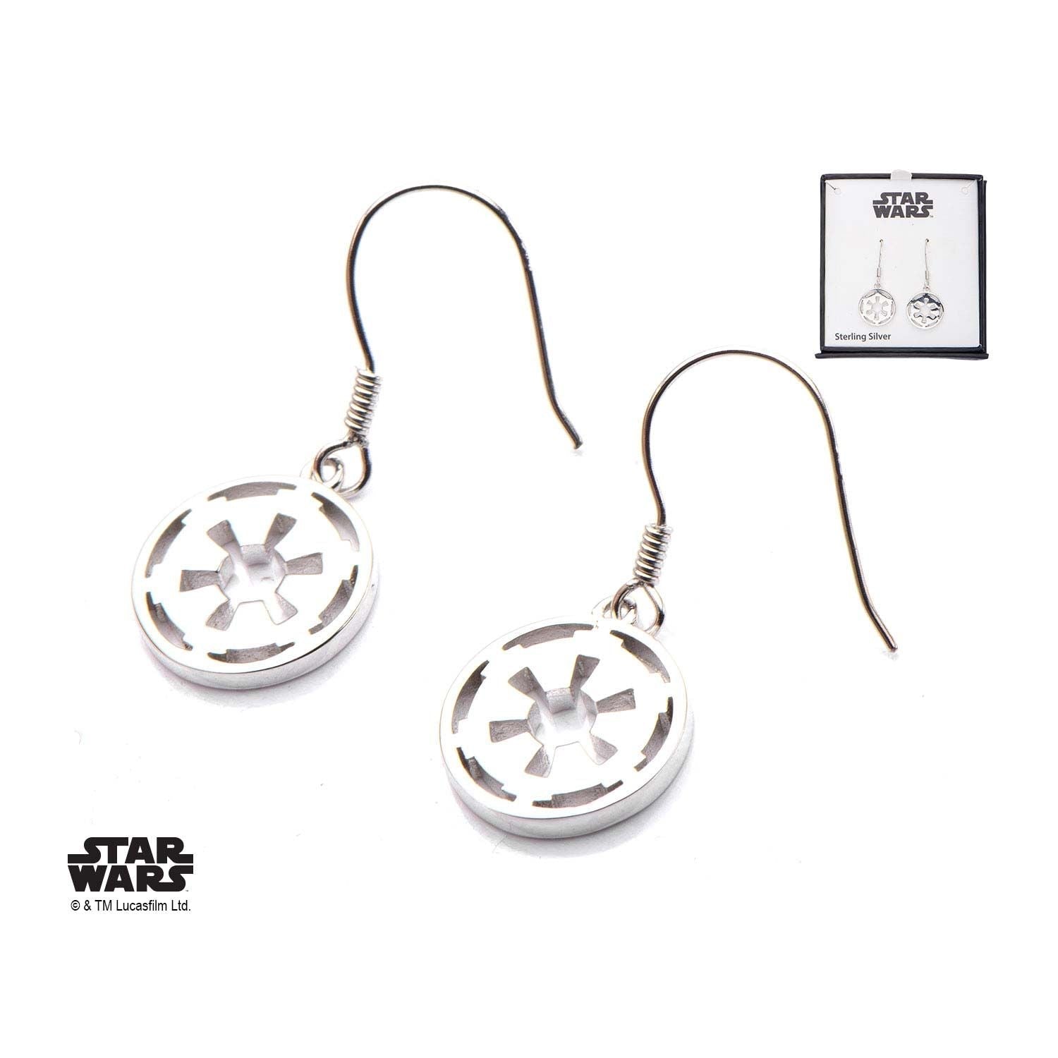 STAR WARS Star Wars Cut Out Galactic Empire Symbol Dangle Earring -Rebel Bod-RebelBod