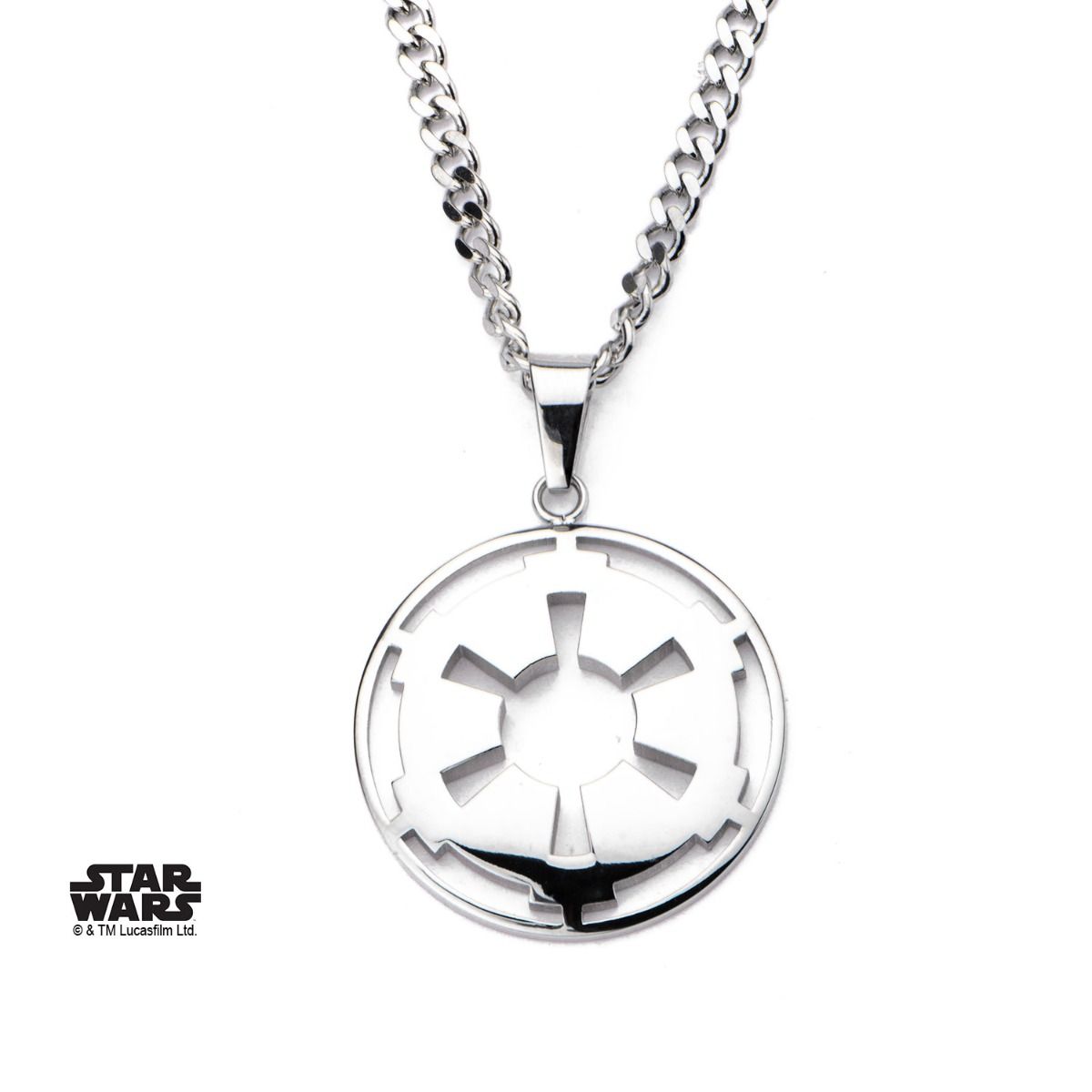 STAR WARS Star Wars Cut Out Galactic Empire Symbol Small Pendant Necklace -Rebel Bod-RebelBod