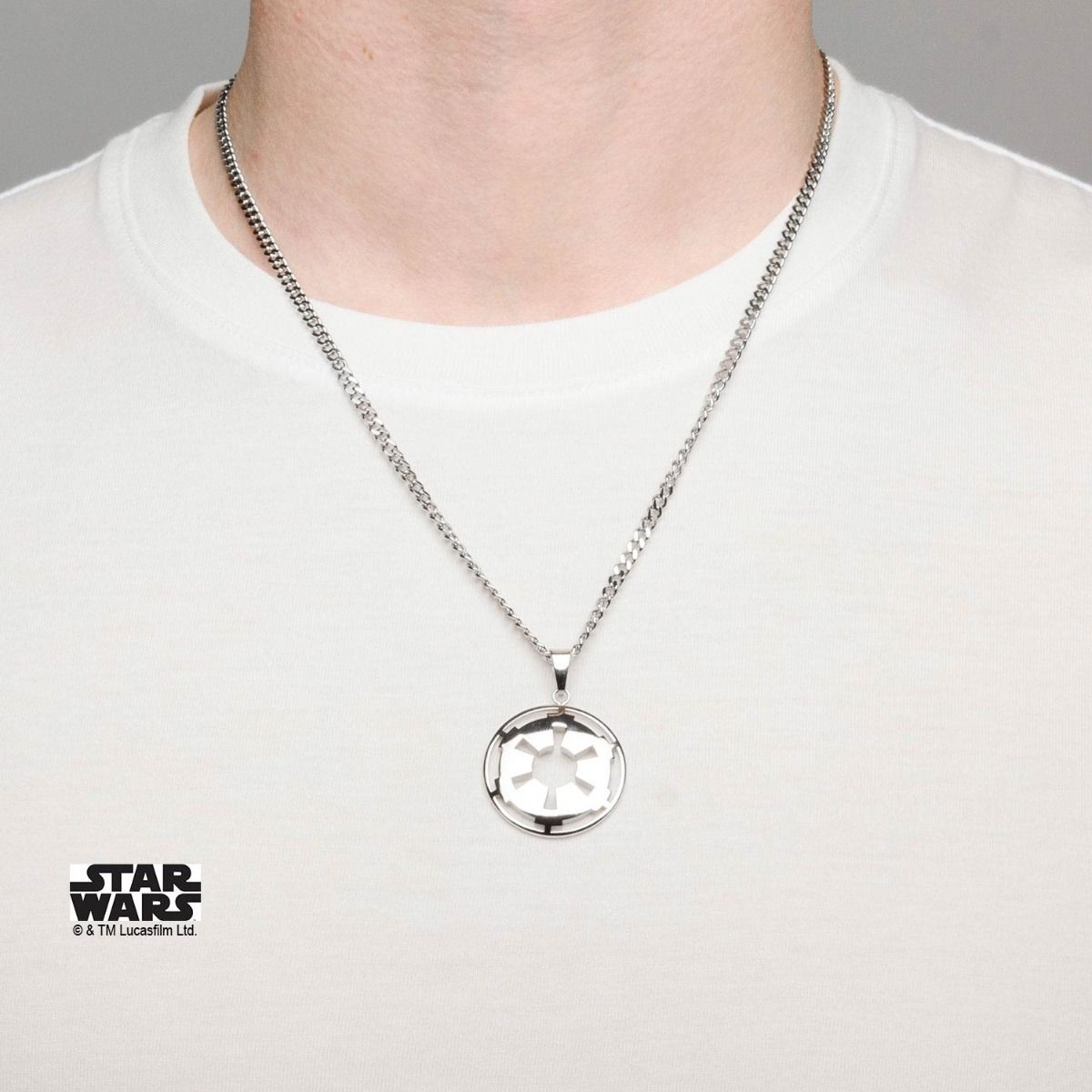 STAR WARS Star Wars Cut Out Galactic Empire Symbol Small Pendant Necklace -Rebel Bod-RebelBod