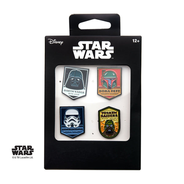 Star Wars Dark Side of the Force Lapel Pin Set 4pcs 1 Set Rebel Bod