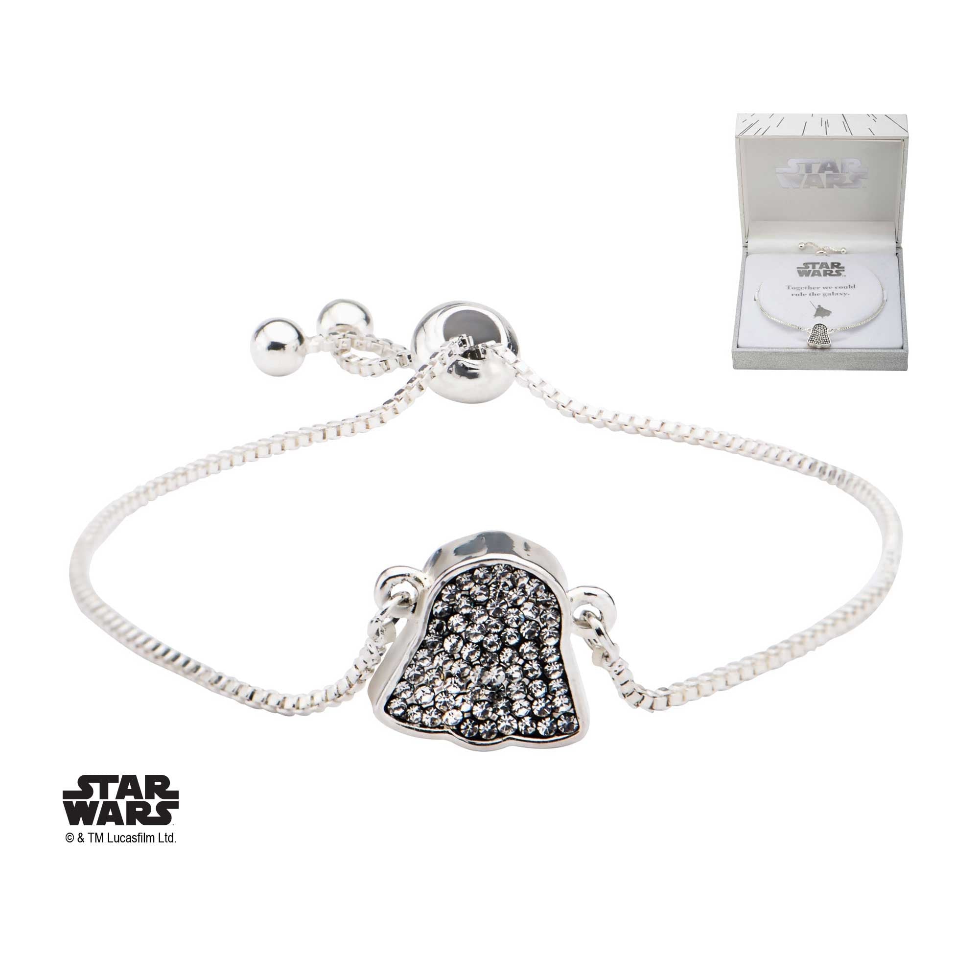 STAR WARS Star Wars Darth Vader Clear Gem Bracelet -Rebel Bod-RebelBod