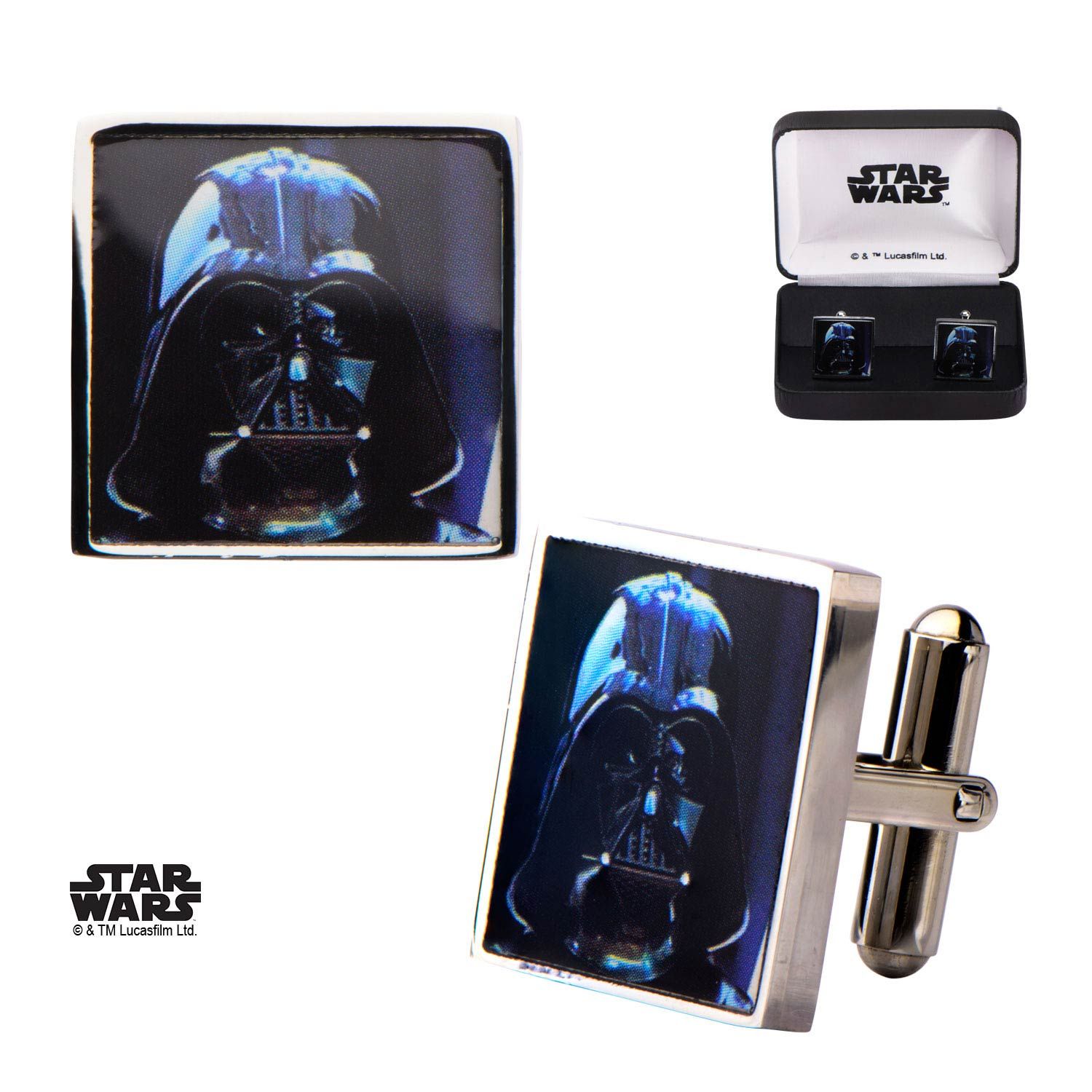 STAR WARS Star Wars Darth Vader Printed Square Cufflinks -Rebel Bod-RebelBod