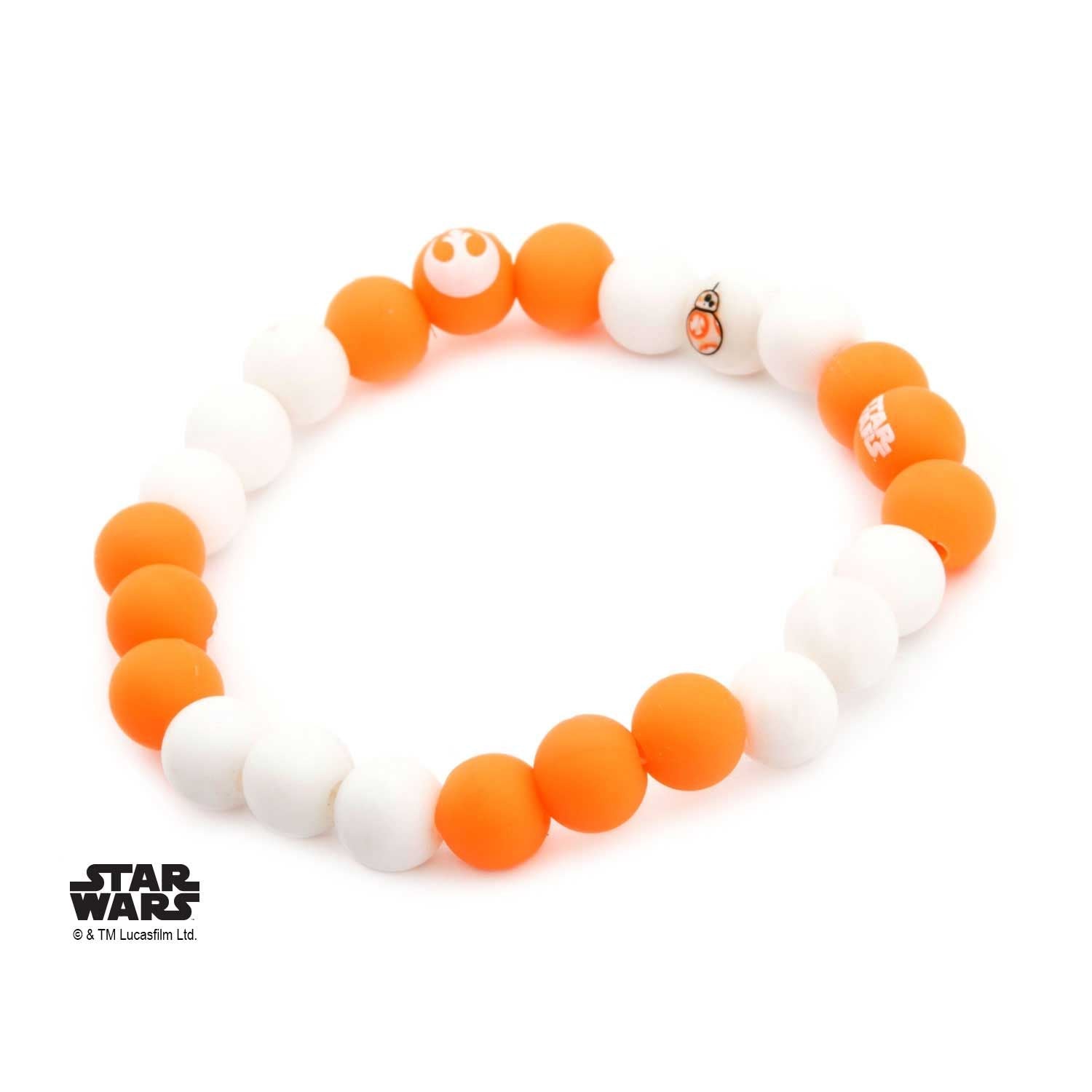 STAR WARS Star Wars Episode 7 BB-8 Silicone Bead Bracelet -Rebel Bod-RebelBod