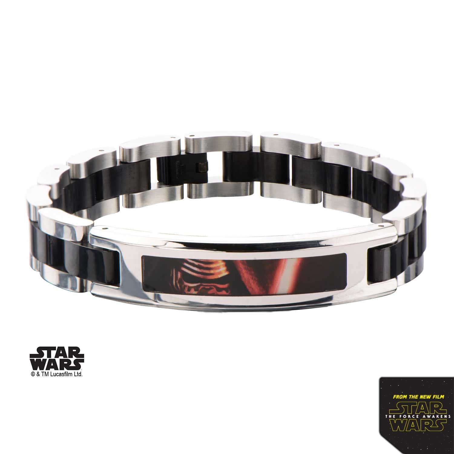 STAR WARS Star Wars Episode 7 Lead Villain Kylo Ren ID Plate Link Bracelet -Rebel Bod-RebelBod