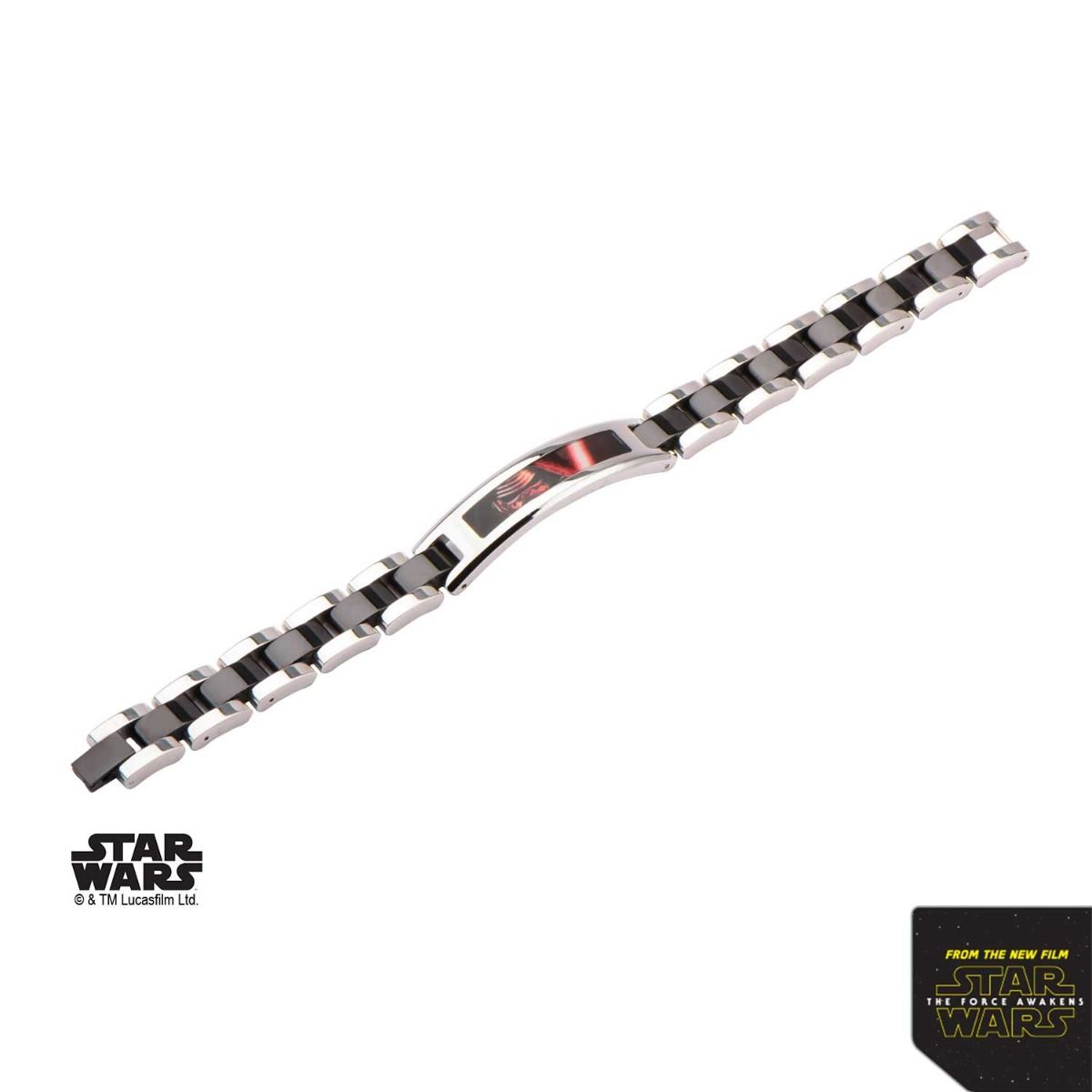 STAR WARS Star Wars Episode 7 Lead Villain Kylo Ren ID Plate Link Bracelet -Rebel Bod-RebelBod