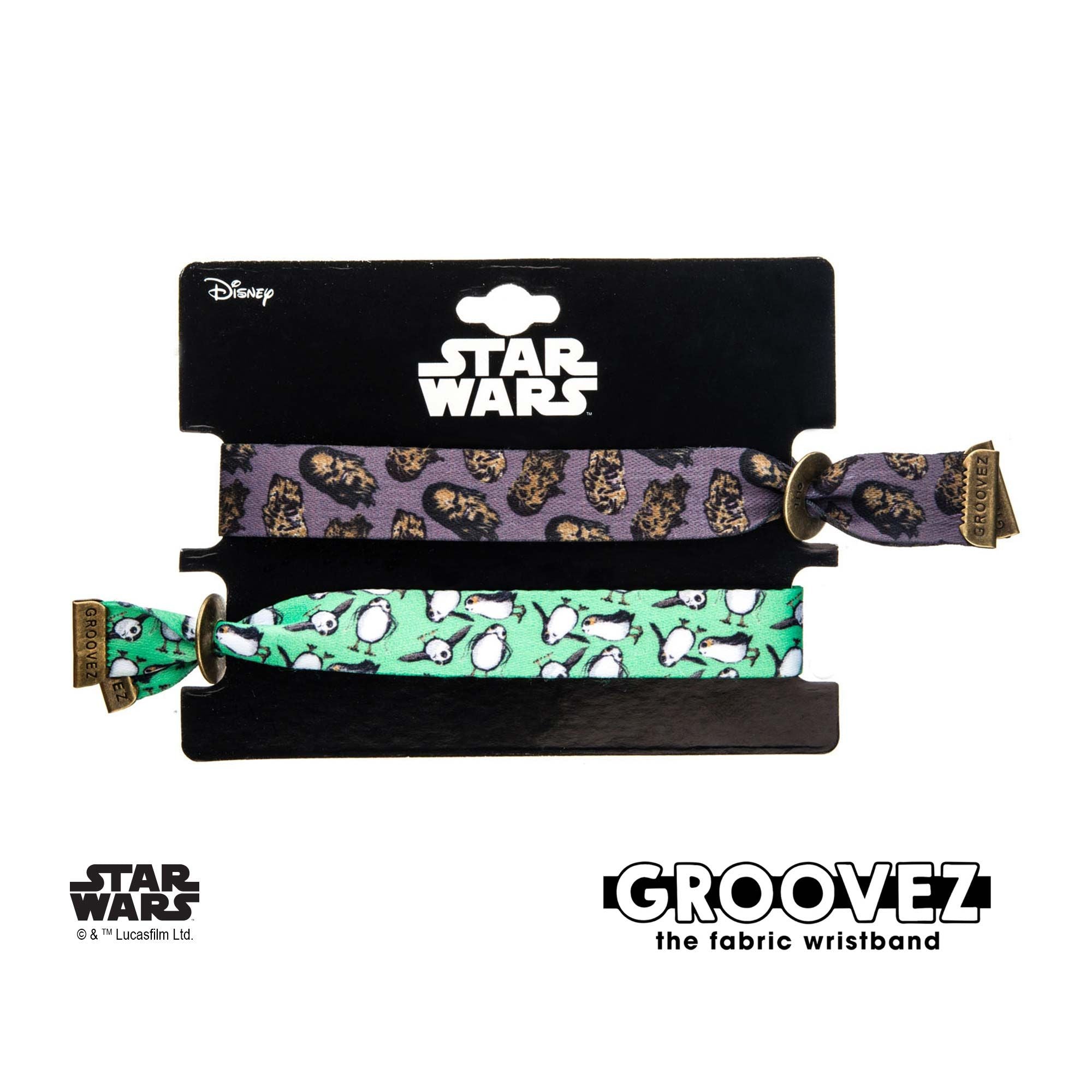 STAR WARS Star Wars Episode 8 Chewbacca Porg Groovez Bracelet Set -Rebel Bod-RebelBod