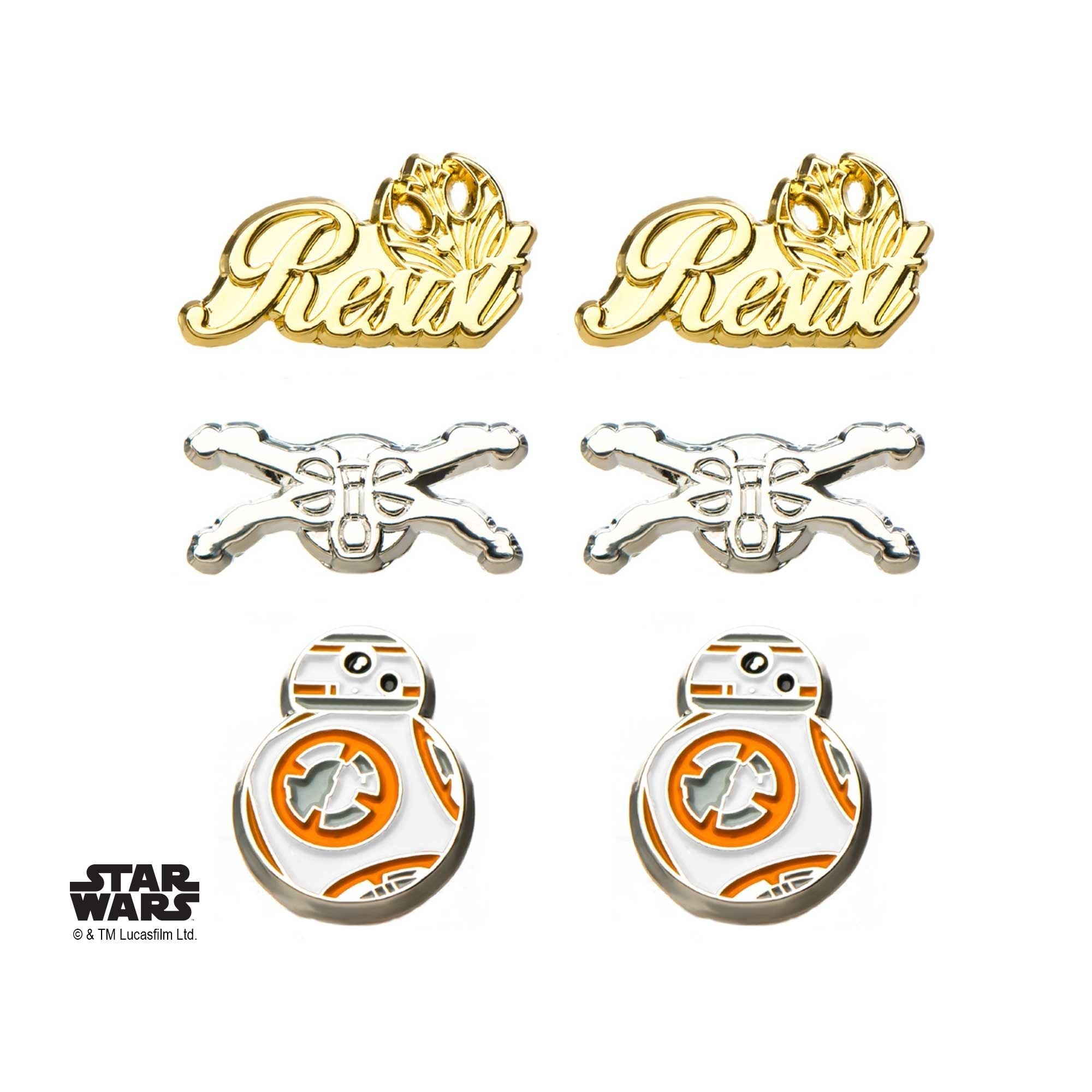 STAR WARS Star Wars Episode 8 Resistance Stud Earring Set -Rebel Bod-RebelBod