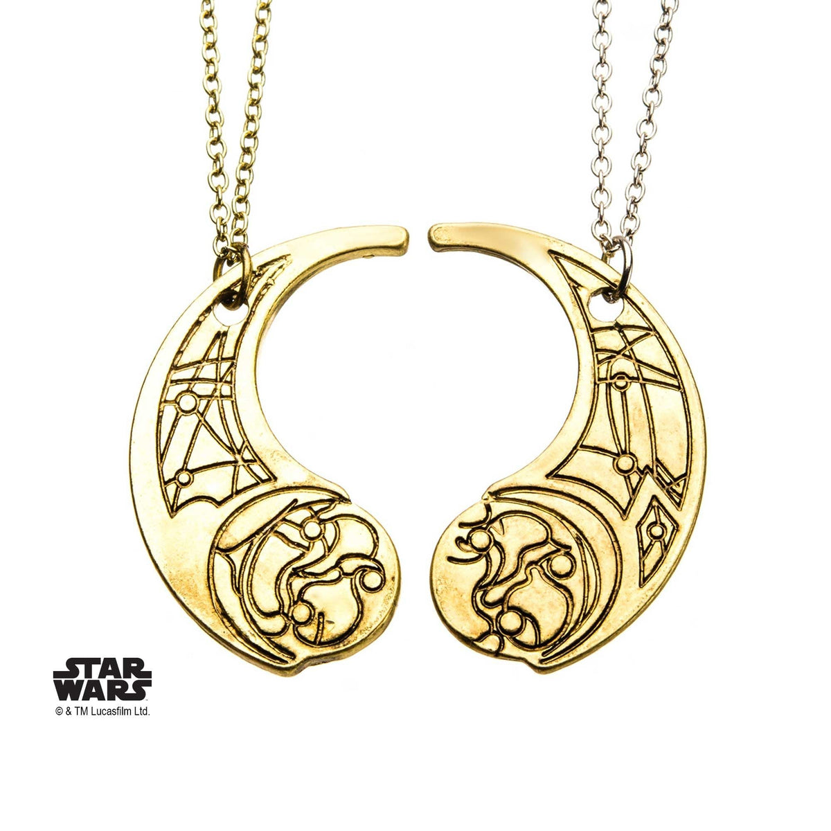 STAR WARS Star Wars Episode 8 The Last Jedi Crescent Moon Haysian Smelt Pendant Necklace -Rebel Bod-RebelBod