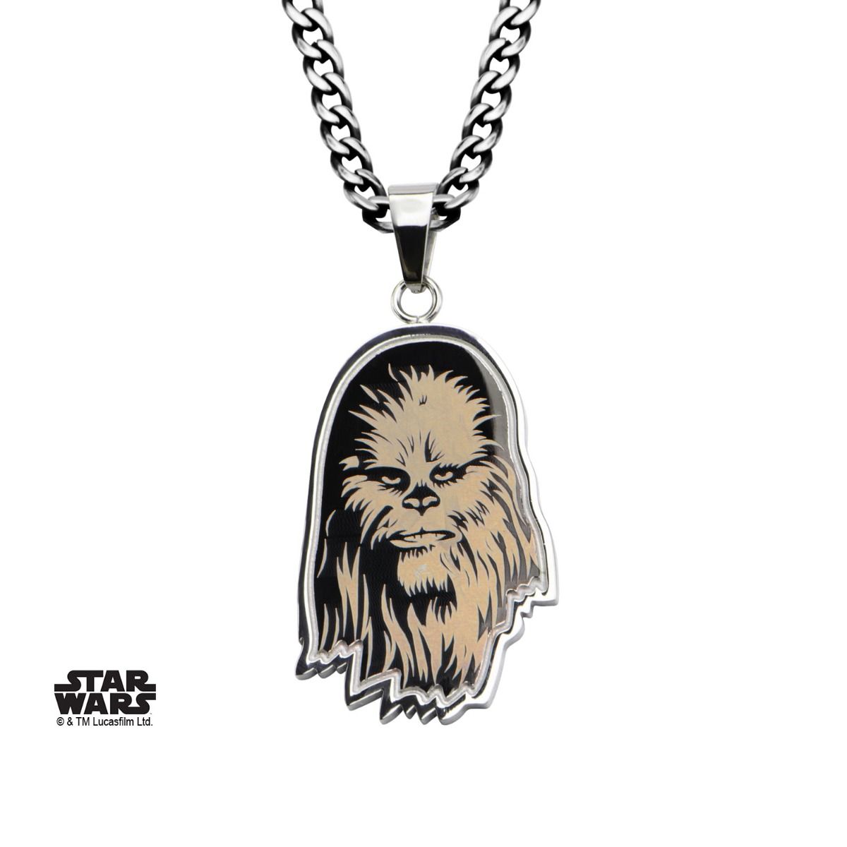 STAR WARS Star Wars Etched Chewbacca Pendant Necklace -Rebel Bod-RebelBod