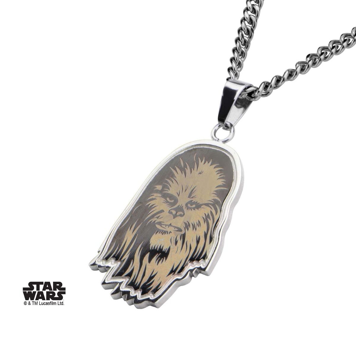 STAR WARS Star Wars Etched Chewbacca Pendant Necklace -Rebel Bod-RebelBod