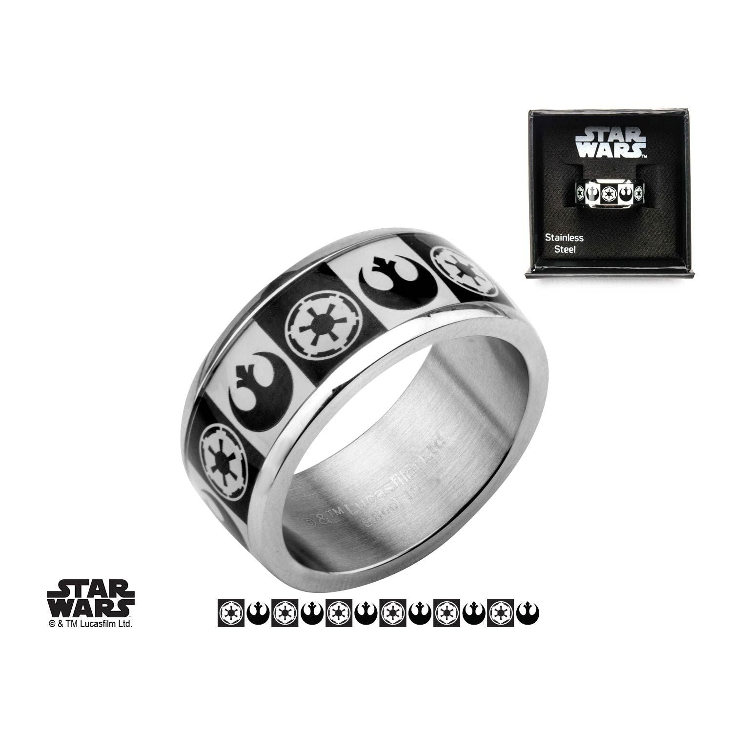 STAR WARS Star Wars Galactic Empire Rebel Alliance Symbol Ring -Rebel Bod-RebelBod