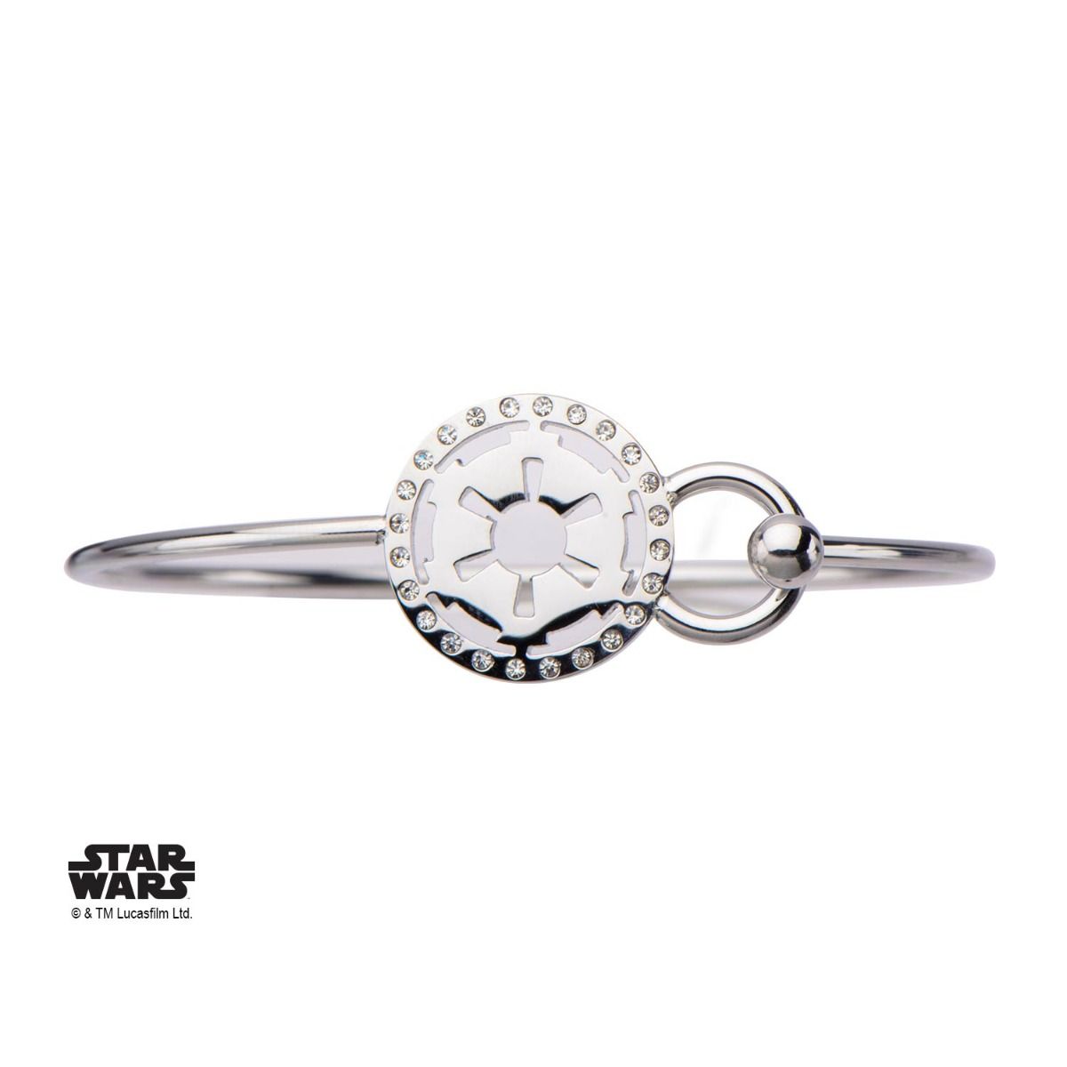 STAR WARS Star Wars Galactic Empire Symbol Clear Gem Bangle Bracelet -Rebel Bod-RebelBod