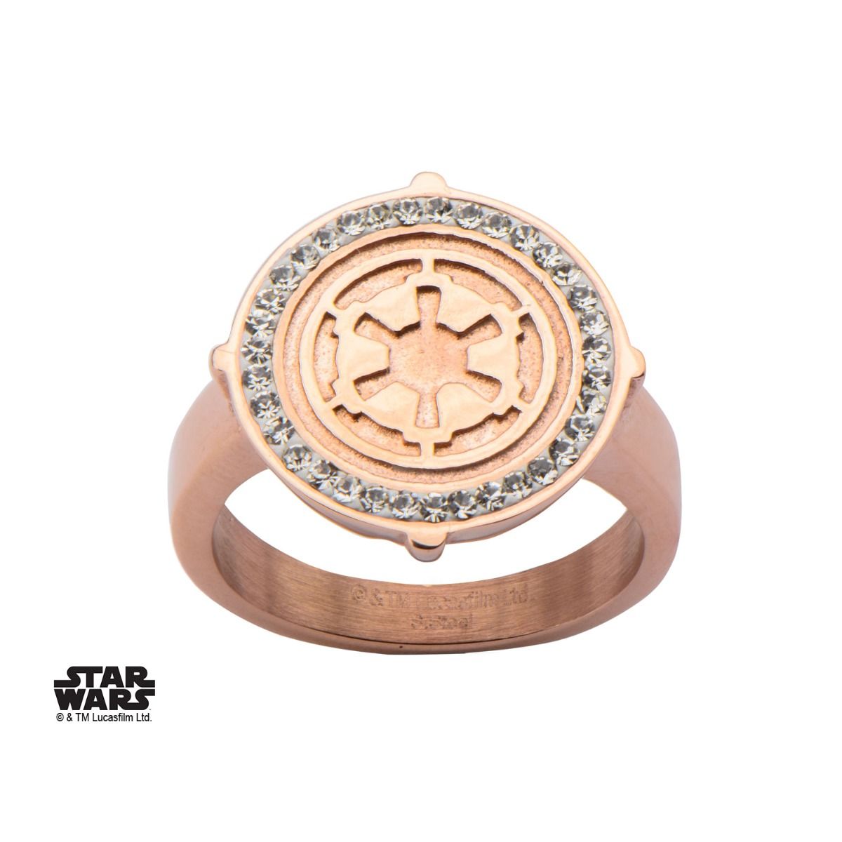 STAR WARS Star Wars Galactic Empire Symbol CZ Ring -Rebel Bod-RebelBod