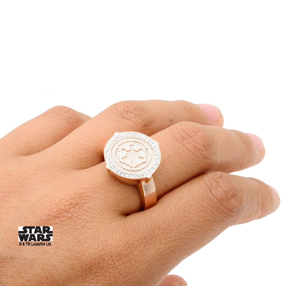 STAR WARS Star Wars Galactic Empire Symbol CZ Ring -Rebel Bod-RebelBod